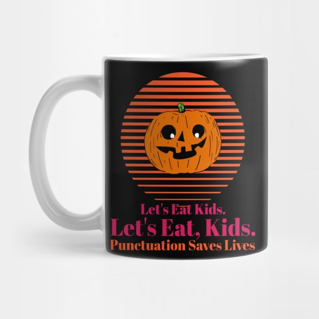 Lets Eat Kids Punctuation Pumpkin by Ken Adams Store